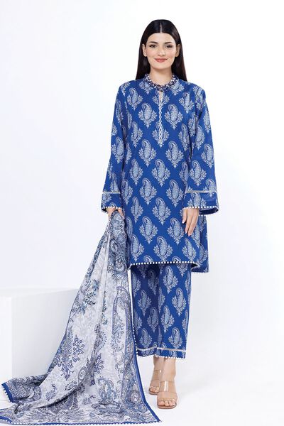 Printed | Slub Lawn | Fabrics 3 Piece | USD 20.00