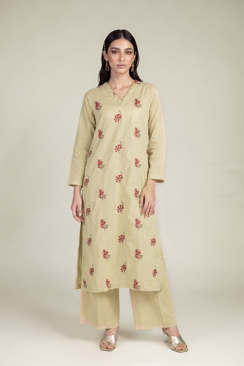 Embroidered | Cambric | Solid Cambric Pants | USD 30.00