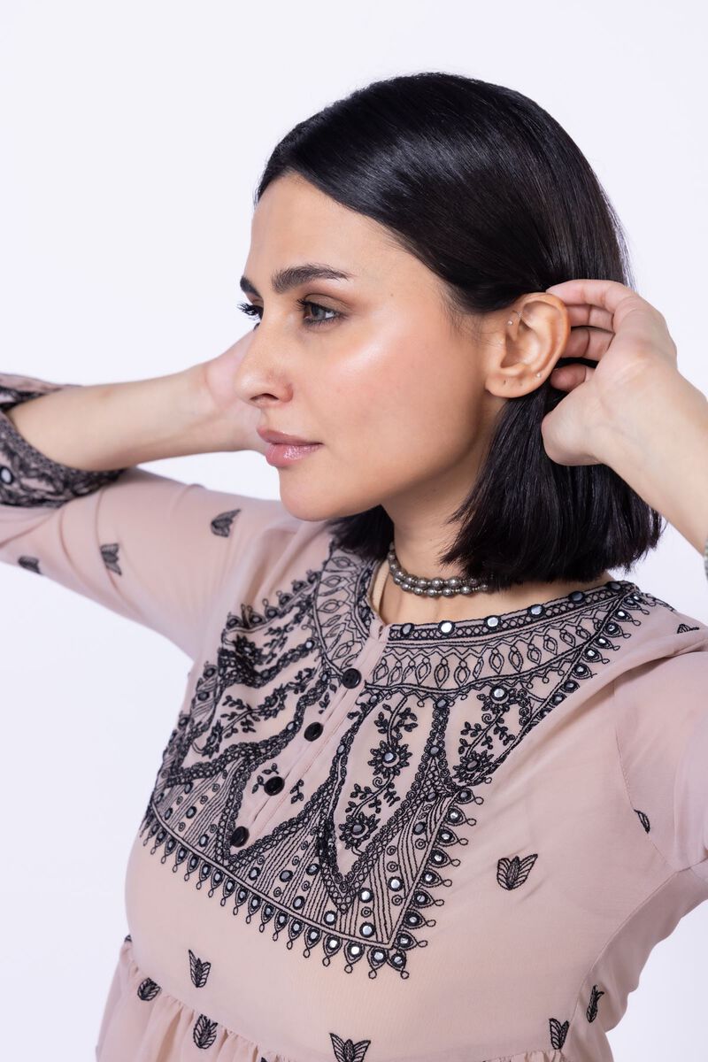 Embroidered | Georgette Chiffon | Blouse | USD 9.00