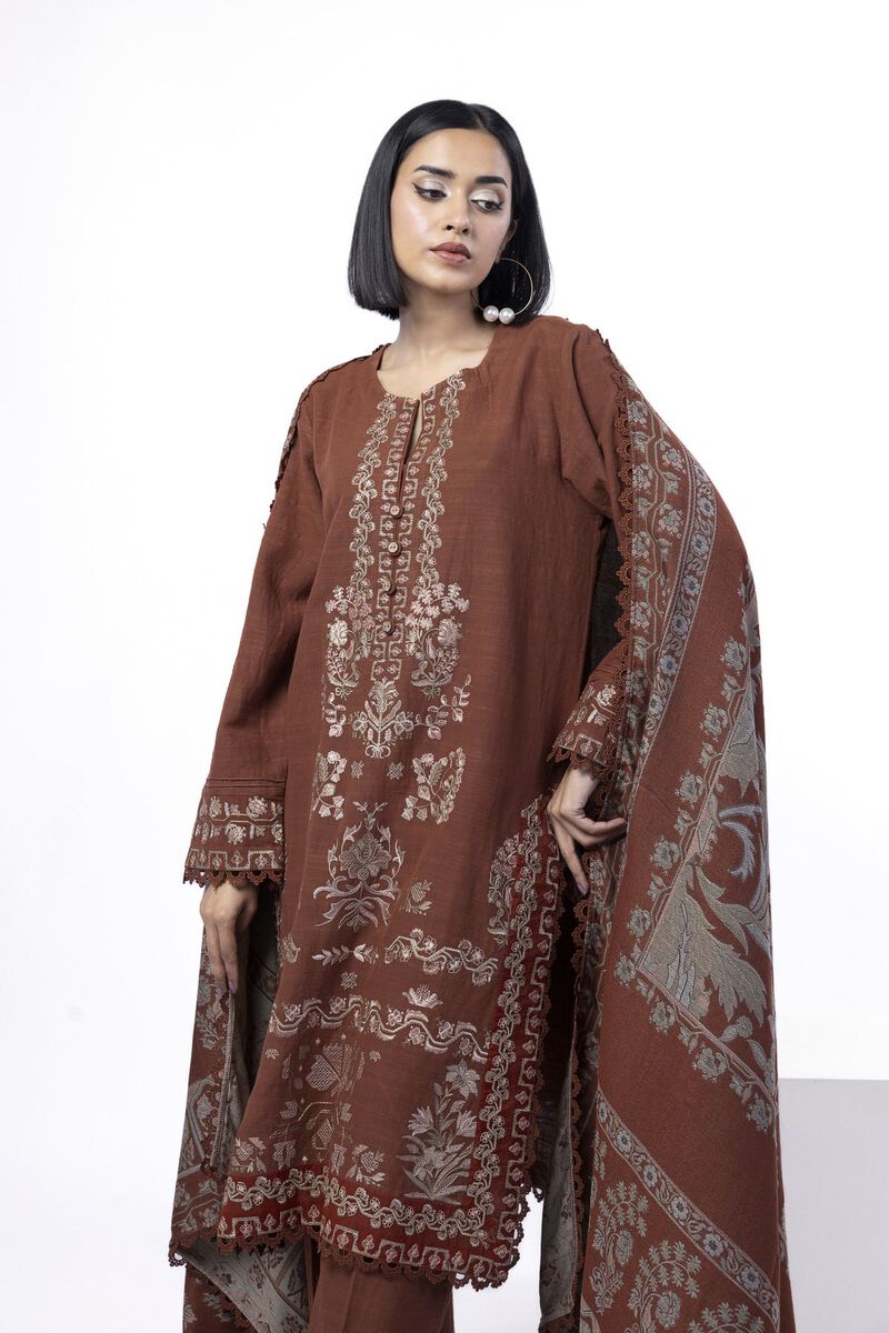 Embroidered | Khaddar | Tailored 3 Piece | USD 70.00