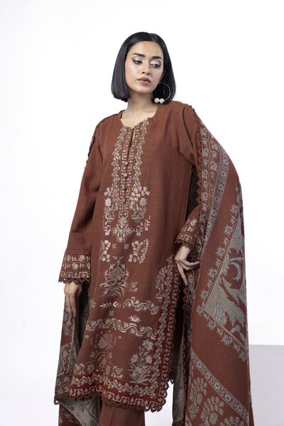 Embroidered | Khaddar | Tailored 3 Piece | USD 70.00