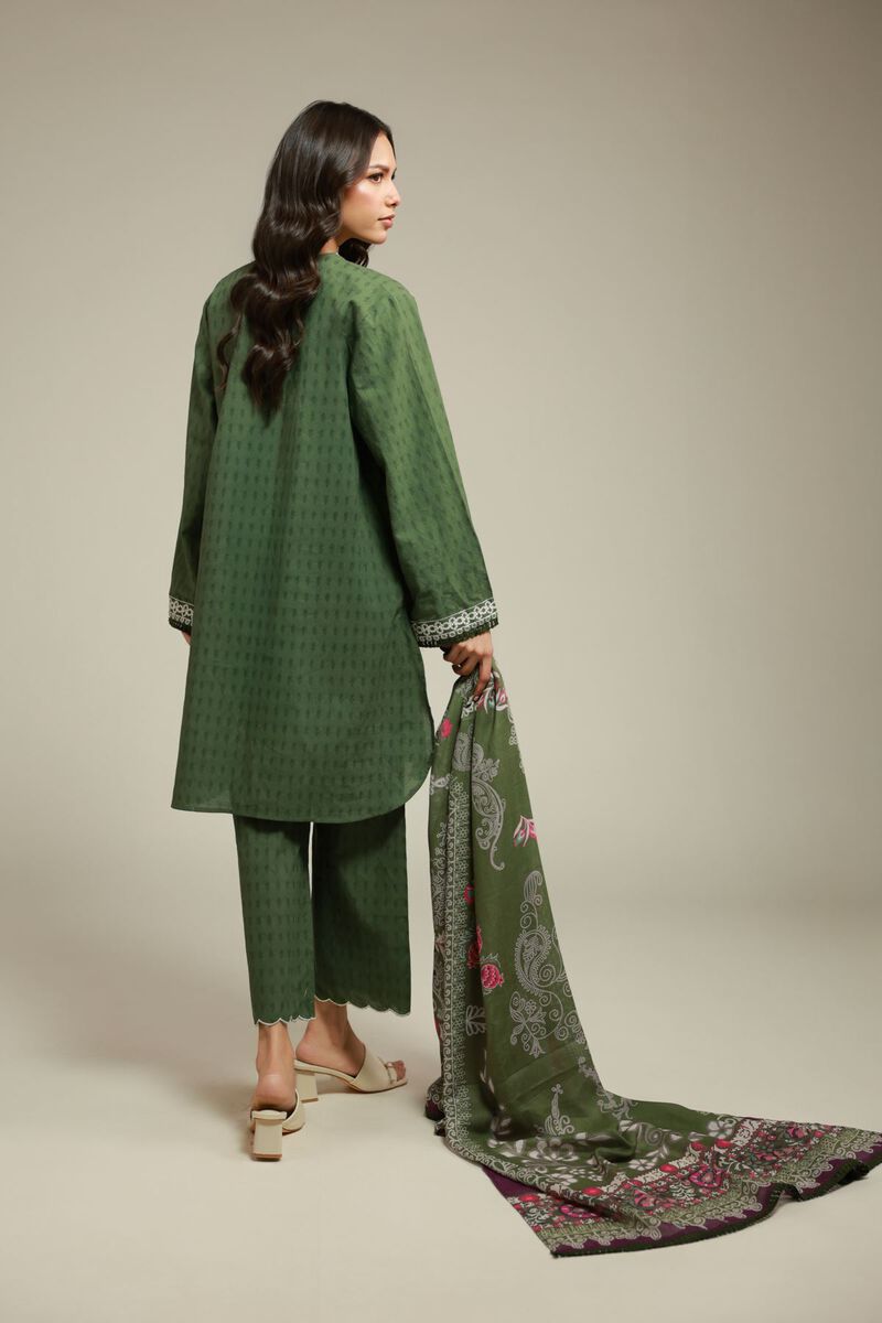 Embroidered | Dobby | 3-Piece Tailored Set | USD 70.00