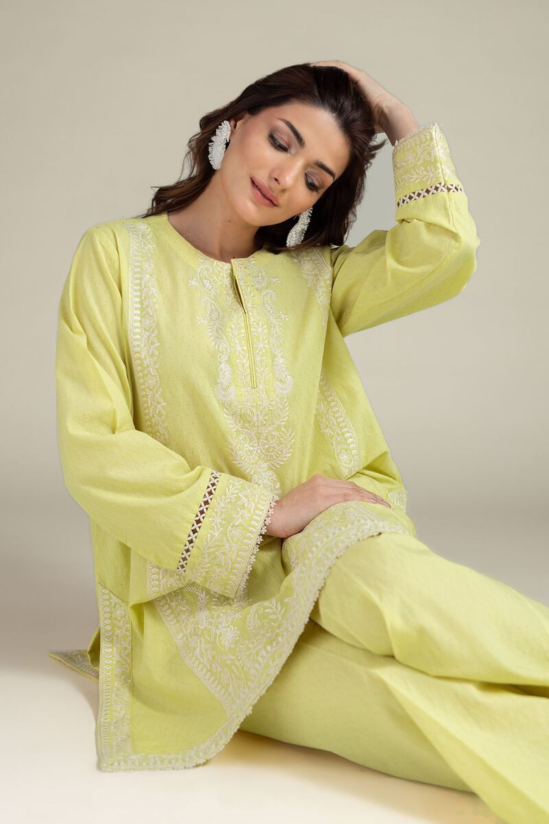 Embroidered | Cotton Dobby | Tailored Dobby 2-Piece | USD 60.00