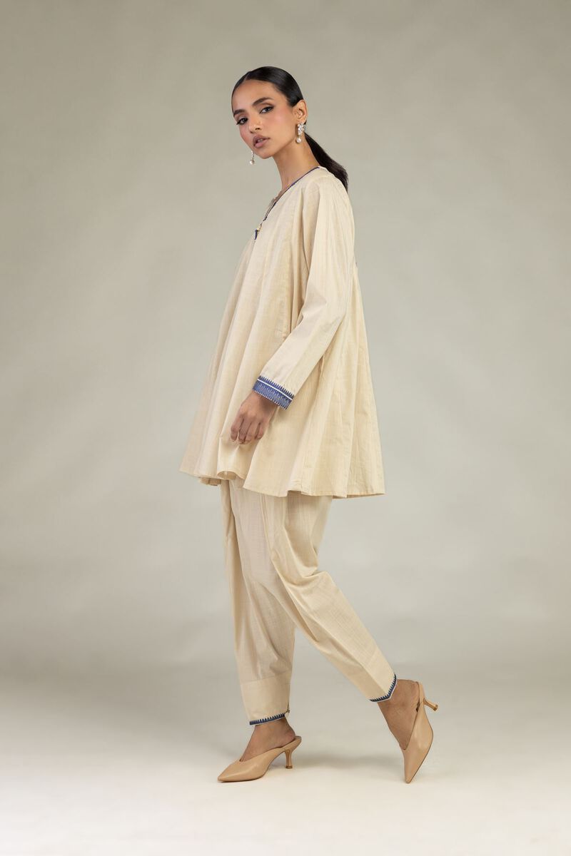 Textured Cotton | Embroidered | Textured Cotton Shalwar | USD 30.00