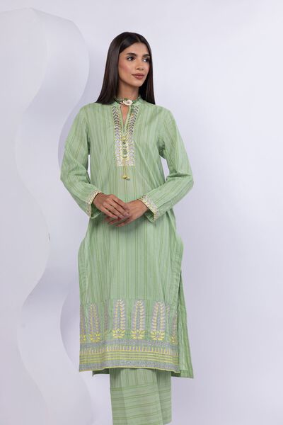 Embroidered | Lurex Stripes | Kurta | USD 20.00