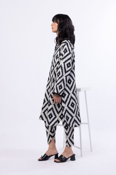 Printed | Double Layer Striped | Shalwar | USD 6.90
