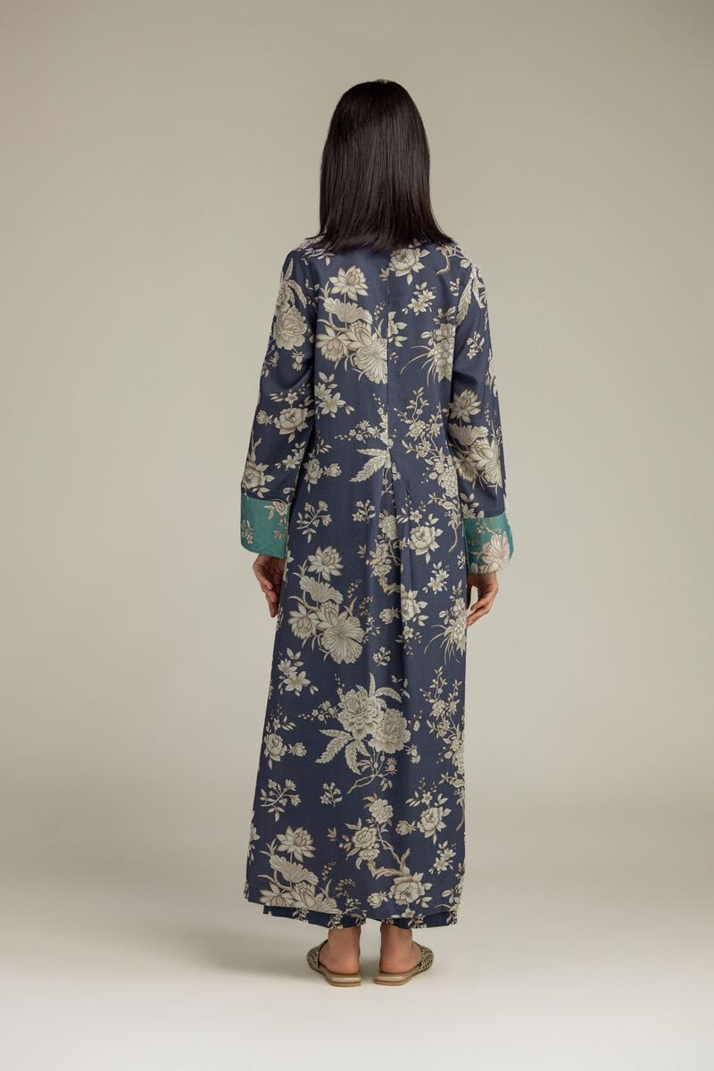 Printed | Raw Silk | Floral Longline Kurta | USD 40.00