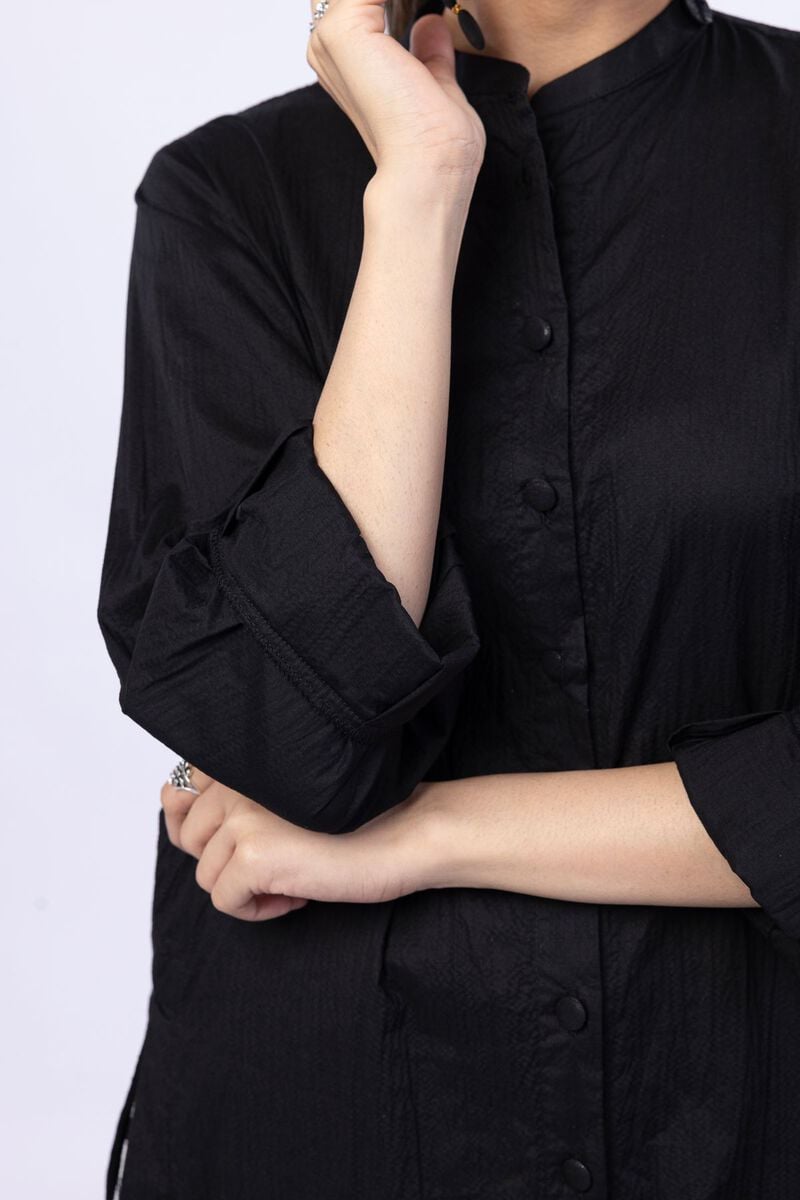 Dyed | Ripple Crinkle | Kurta | USD 25.00