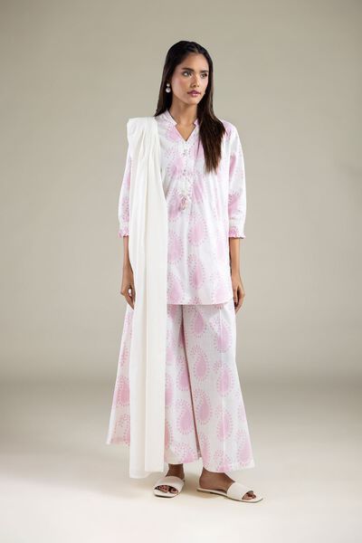 Embroidered | Textured Cotton | Pants | USD 9.00
