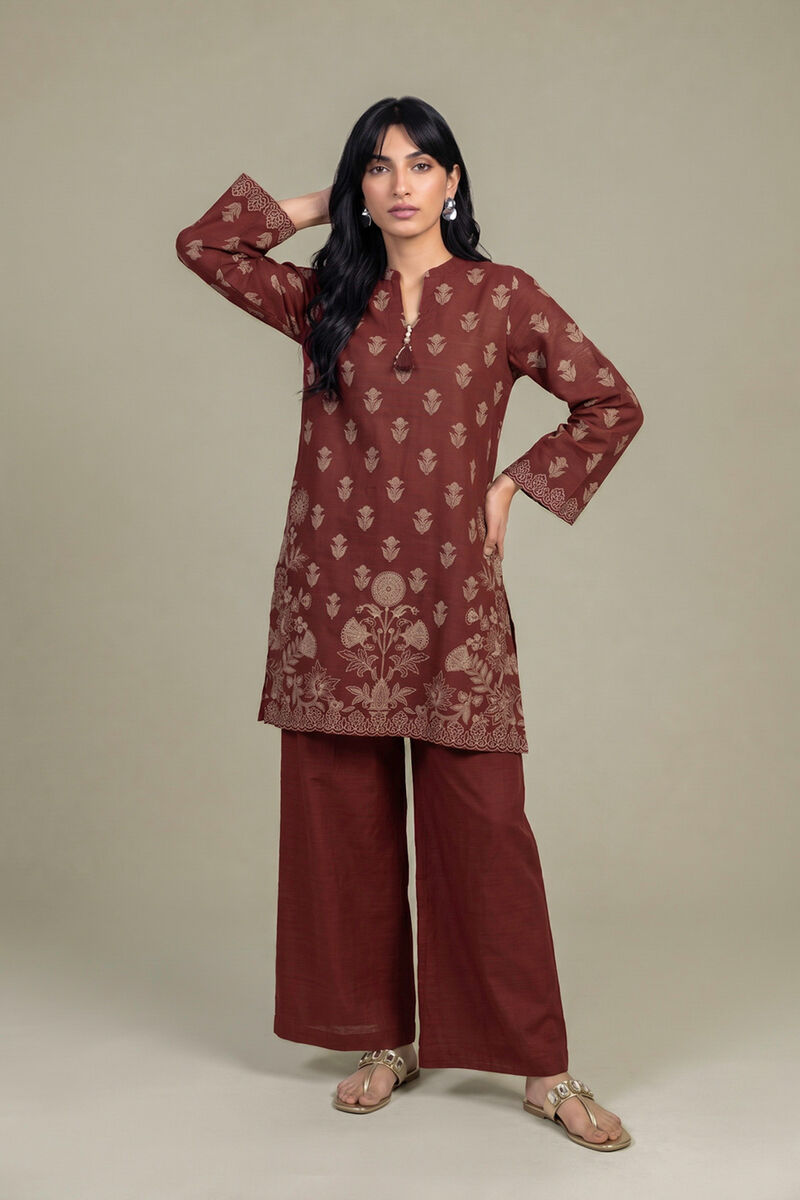 Printed | Light Khaddar | Printed Solid Pants | USD 30.00