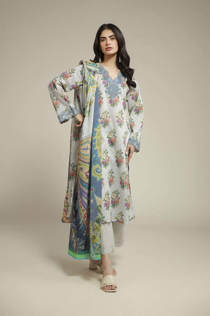 Embroidered | Mesuri | 3-Piece Tailored Suit | USD 70.00