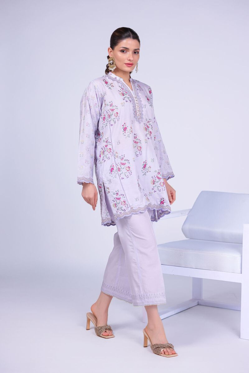 Printed | Raw Silk | Pants | USD 23.00