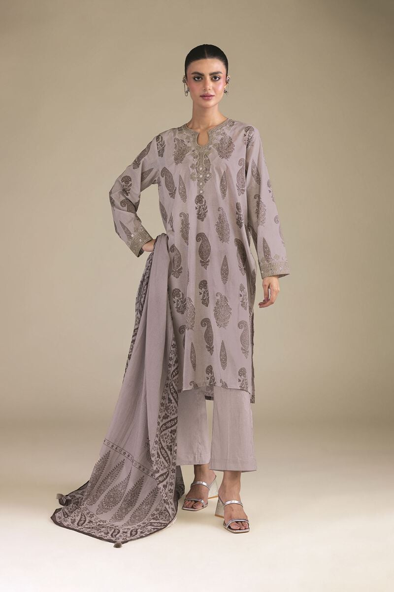 Embroidered | Cambric | Cambric Tailored 3-Piece | USD 65.00