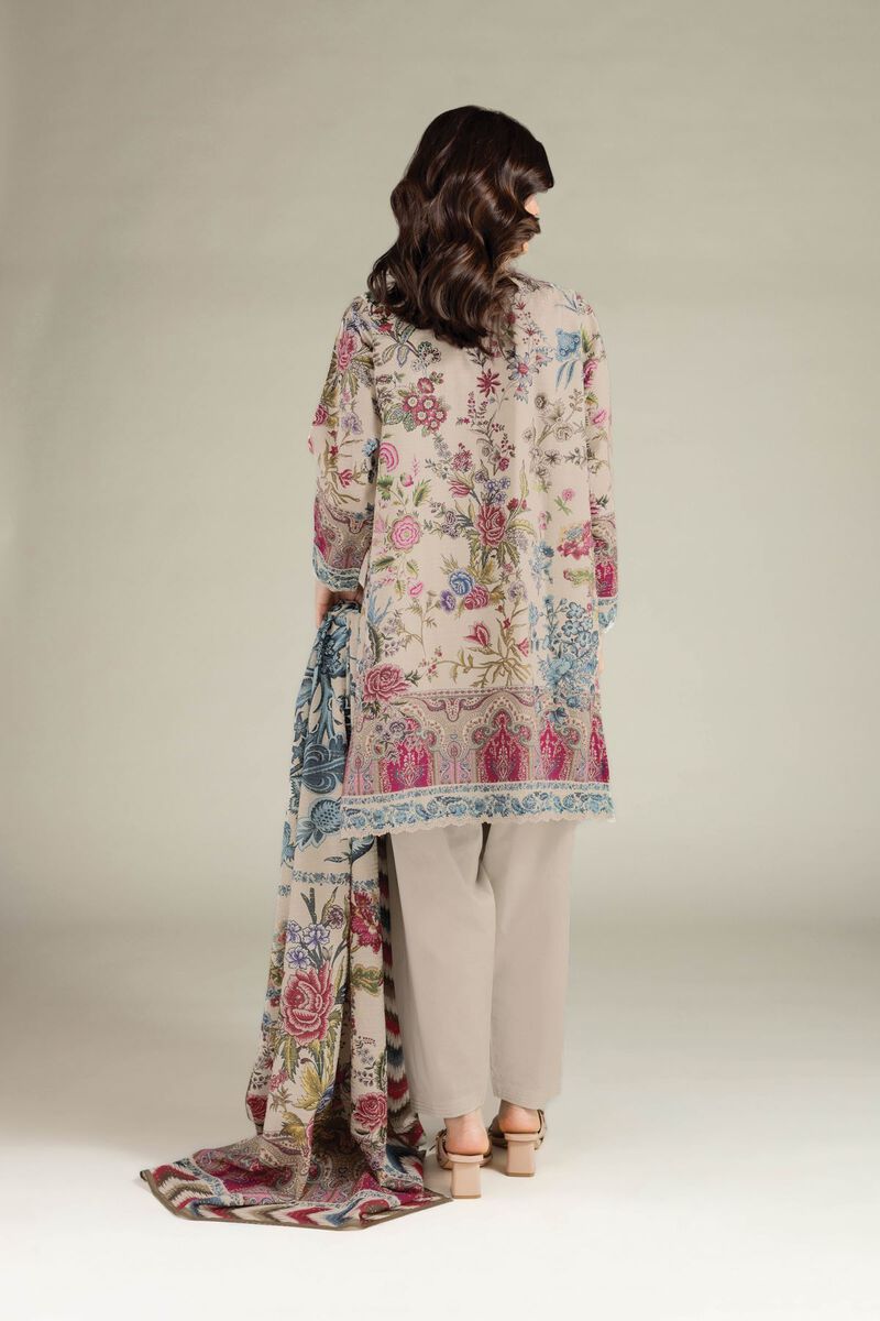 Printed | Mesuri Dobby | Tailored 3 Piece | USD 65.00