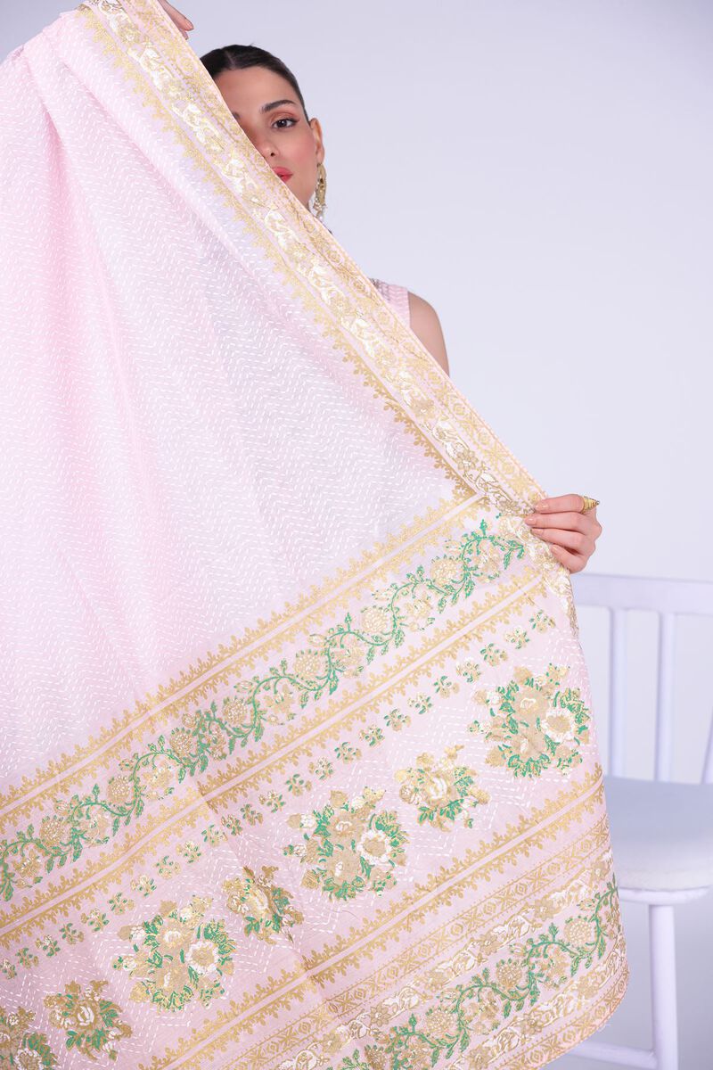 Printed | Cotton Net | Dupatta | USD 33.00