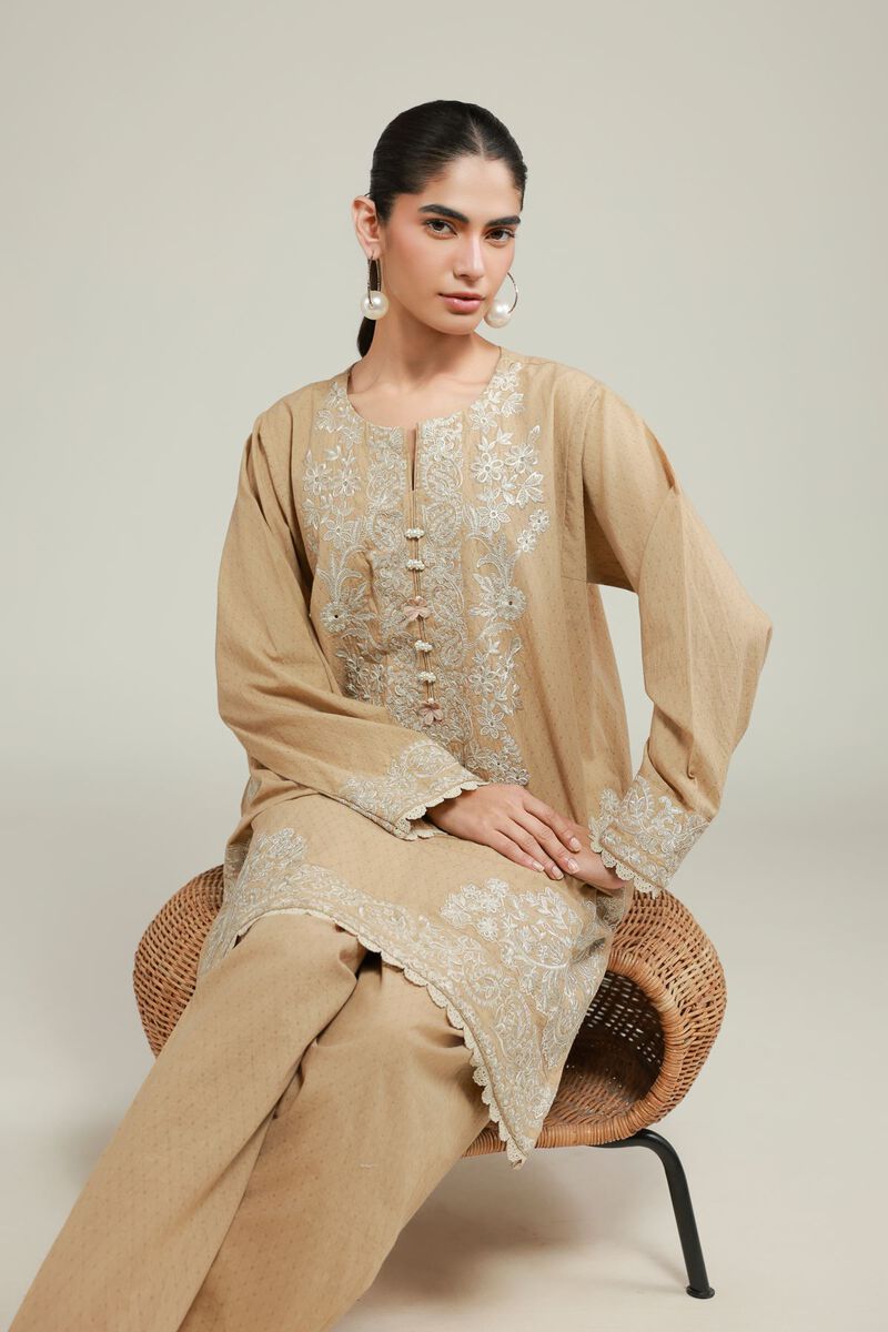 Embroidered | Cotton Dobby | Tailored Dobby Set | USD 60.00