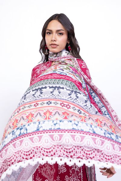 Printed | Satin | Dupatta | USD 11.00