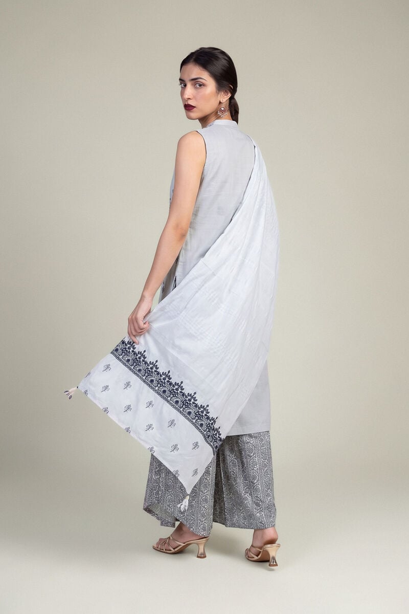 Embroidered | Polyester Silk | Silk Floral Dupatta | USD 35.00