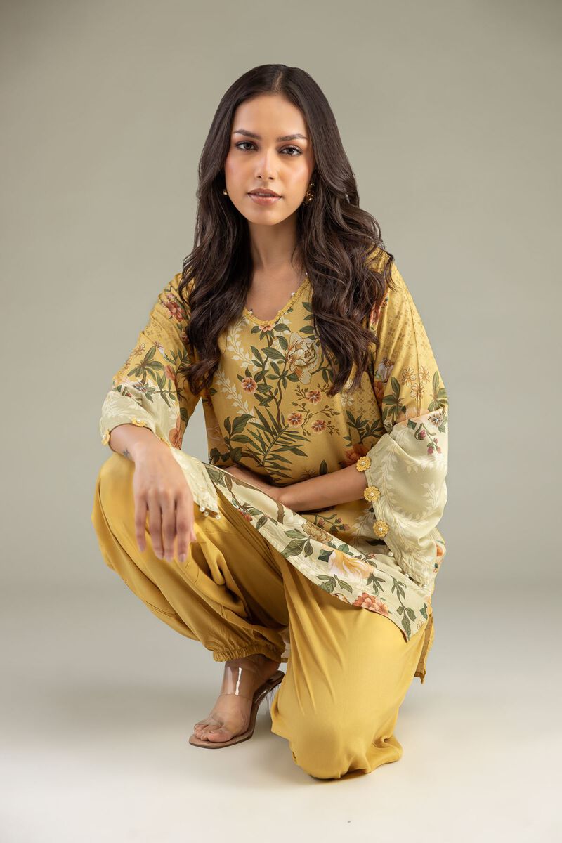 Printed | Viscose | Short Floral Kurta | USD 35.00