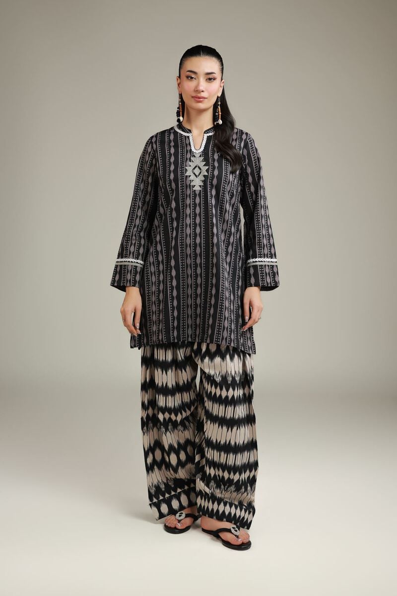 Embroidered | Cotton Dobby | Cotton Black Shalwar | USD 30.00