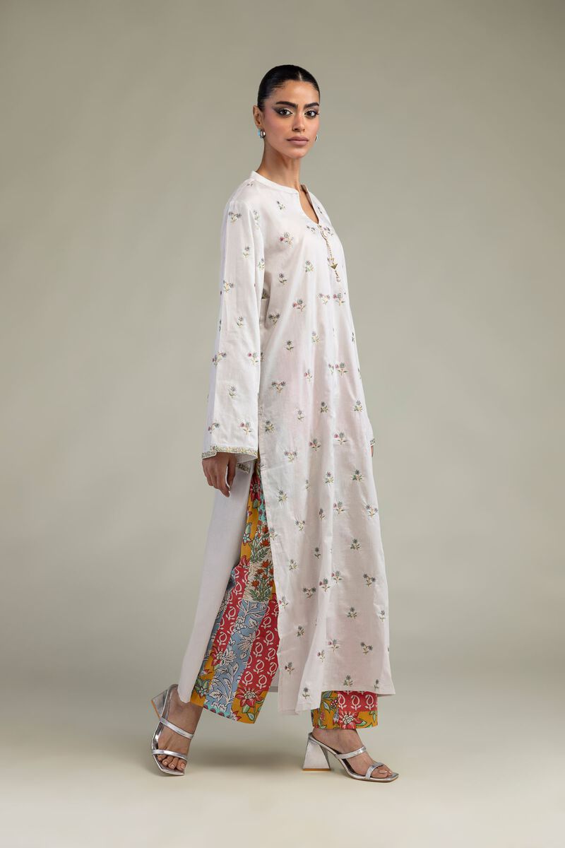 Embroidered | Cambric | Tailored 2-Piece Set | USD 55.00