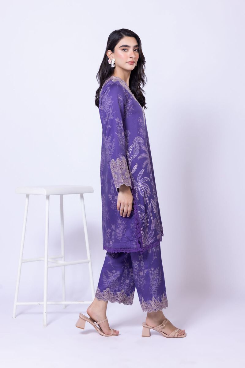 Embroidered | Cotton Satin | Pants | USD 6.60