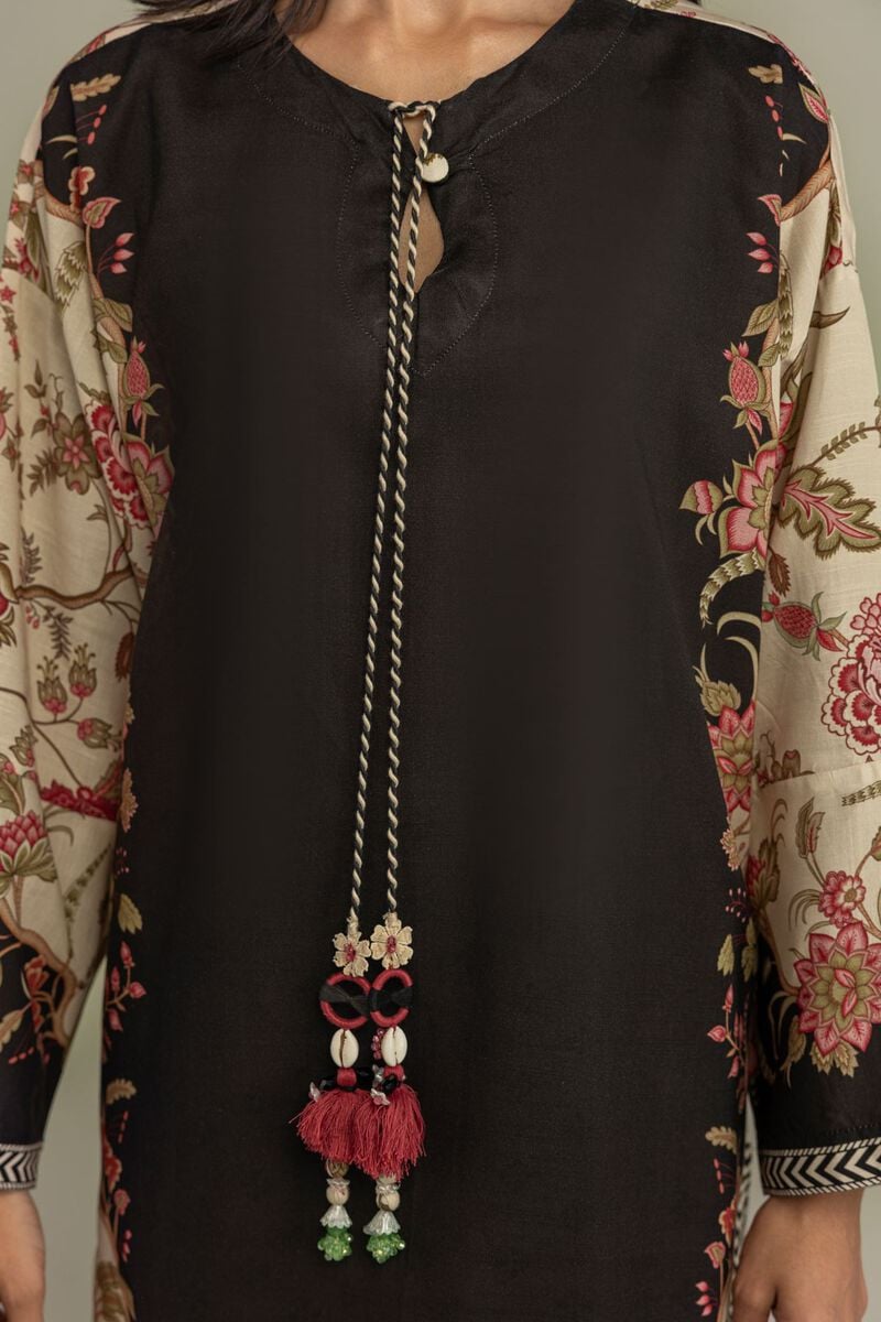 Printed | Raw Silk | Floral Silk Kurta | USD 40.00