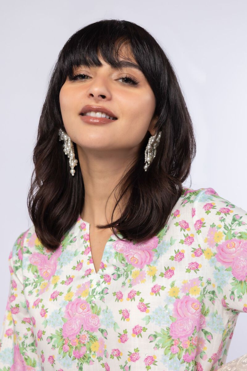 Embroidered | Crosshatch Raw Silk | Kurta | USD 40.00