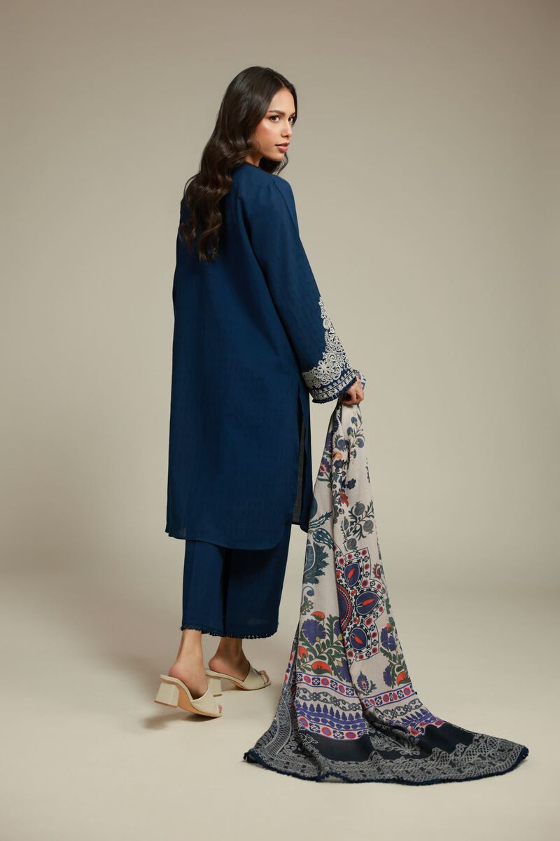 Embroidered | Dobby | Tailored 3-Piece Set | USD 80.00