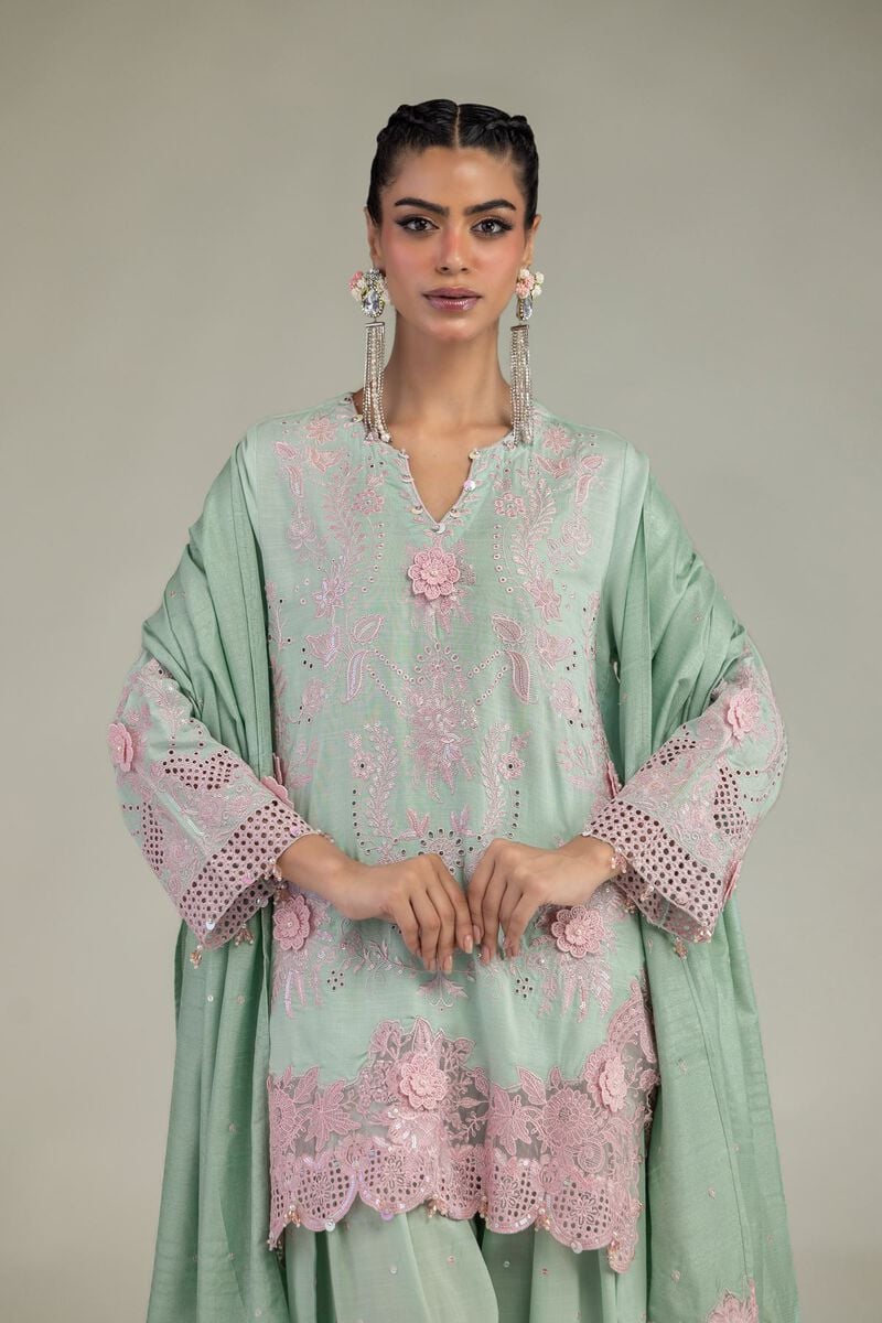 Raw Silk | 3-Piece Co-ord Set | USD 210.00