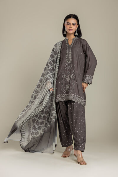 Embroidered | Raw Silk | 3 Piece Tailored | USD 105.00