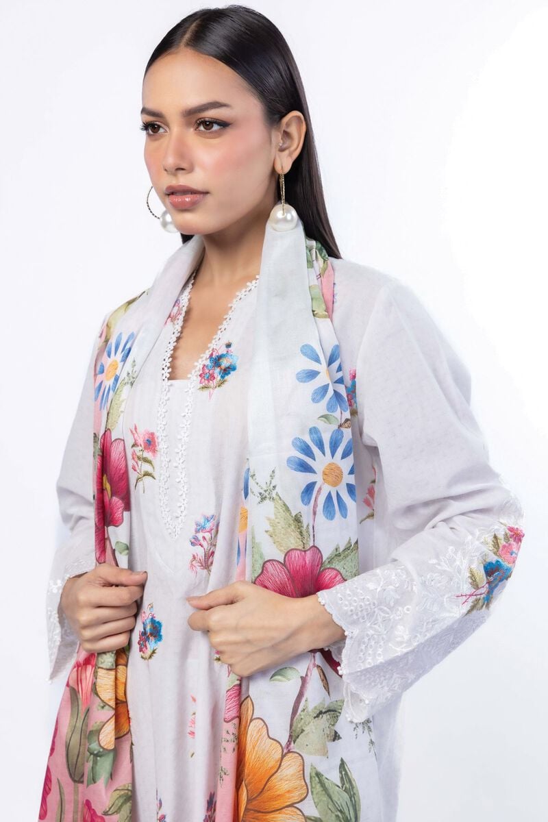 Embroidered | Cotton Dobby | Tailored 3 Piece | USD 75.00