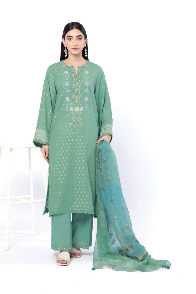 Embroidered | Jacquard | Tailored 3 Piece | USD 85.00