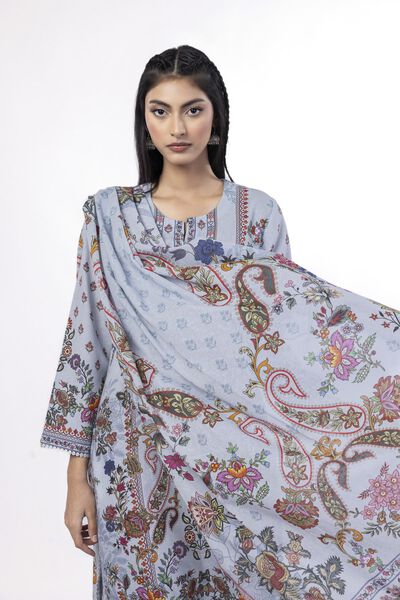Printed | Karandi | Tailored 3 Piece | USD 50.00