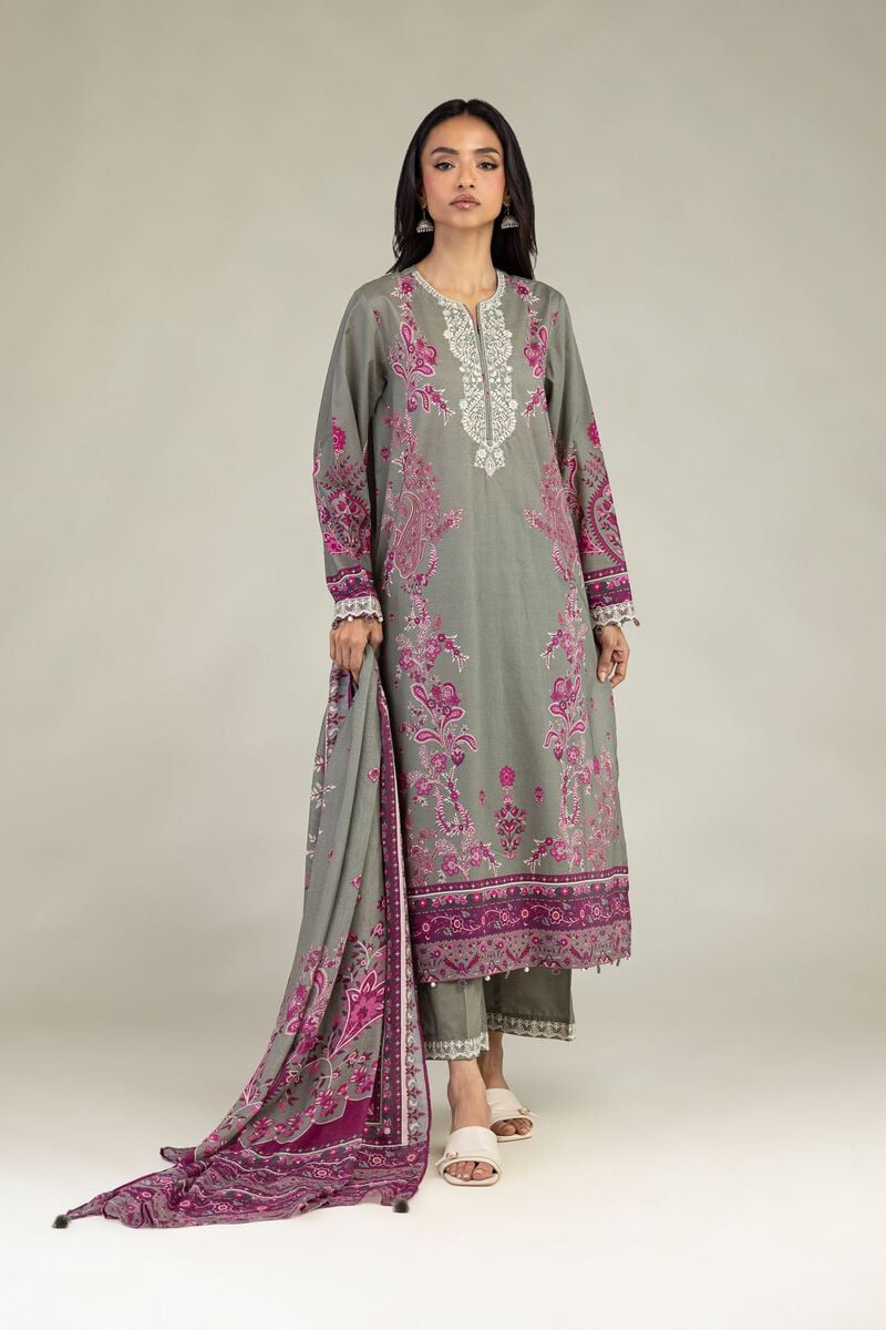 Embroidered | Textured Lawn | Floral Tailored 3-Piece | USD 75.00
