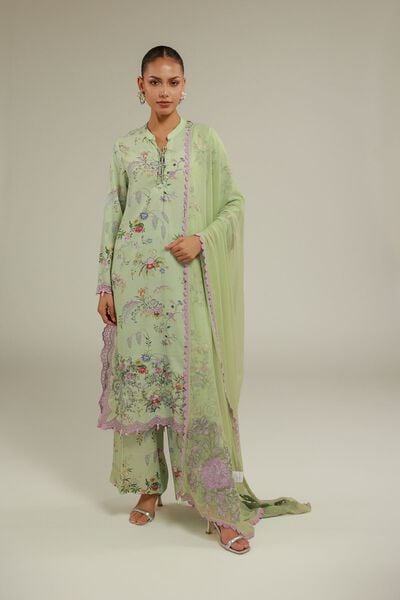 Embroidered | Chiffon | Summer Floral Dupatta | USD 45.00