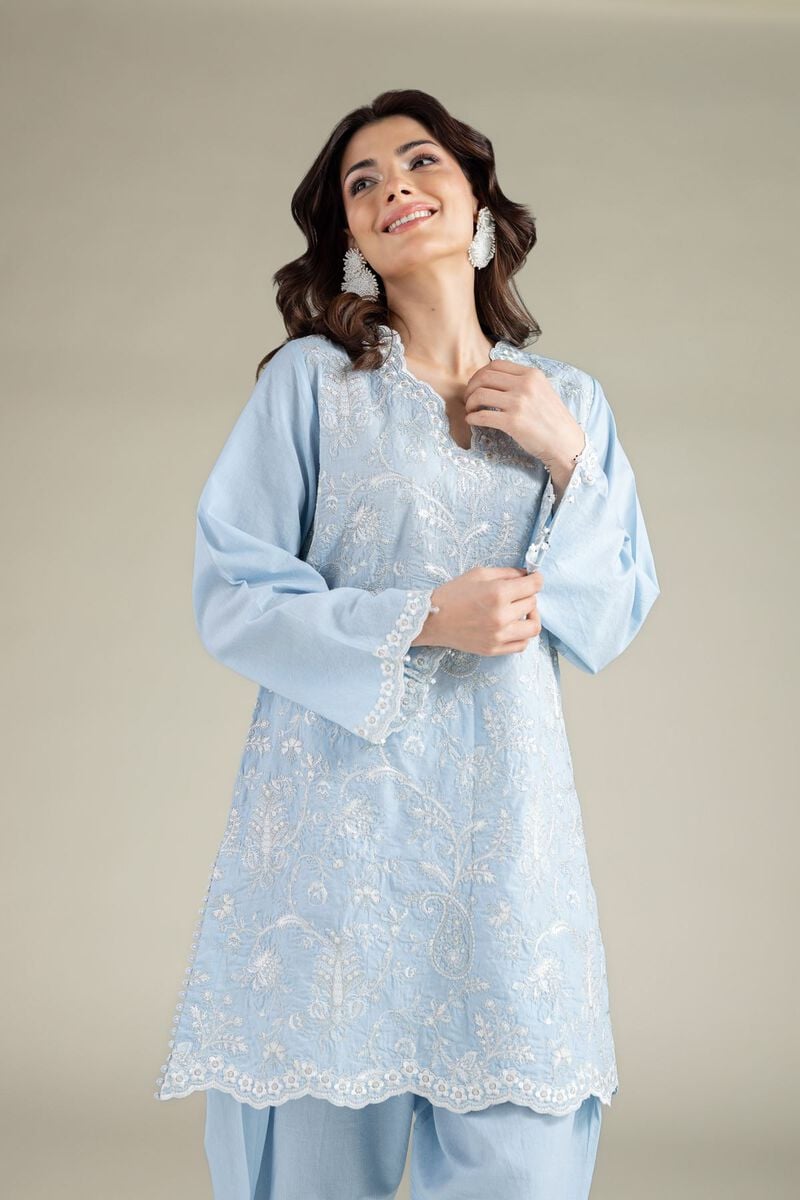 Embroidered | Cambric | Tailored 2 Piece | Top and Bottom | USD 65.00