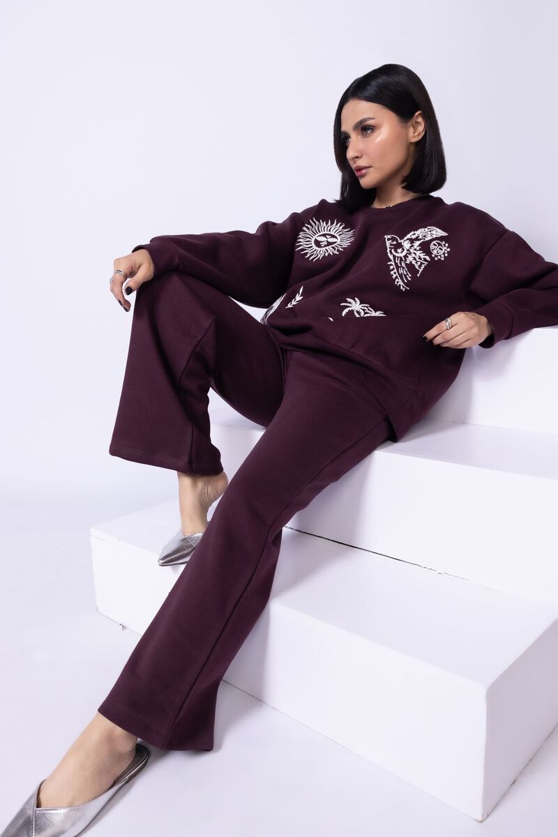 Embroidered | Cotton Polyester Fleece | Sweatshirt | USD 7.50