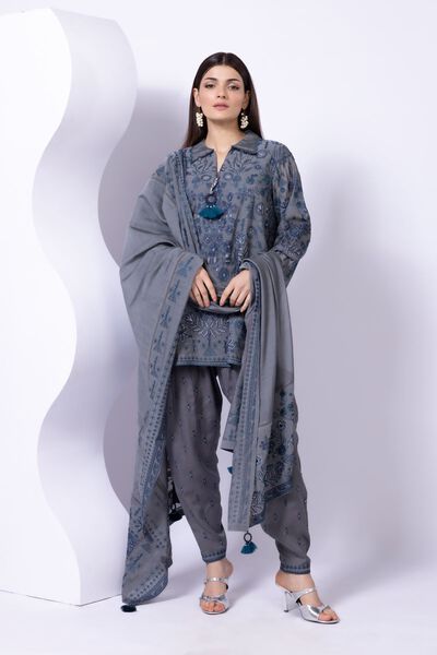 Embroidered | Crosshatch Raw Silk | Shalwar | USD 30.00