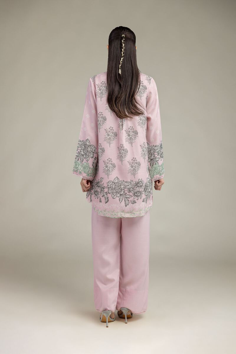 Embroidered | Raw Silk | Floral Silk Kurta | USD 45.00