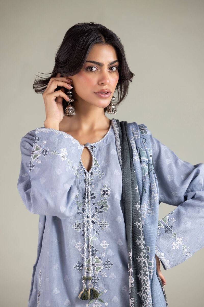 Embroidered | Broshia | Tailored 3 Piece | USD 80.00