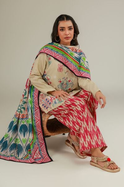 Embroidered | Cotton Net | Floral Cotton Dupatta | USD 25.00