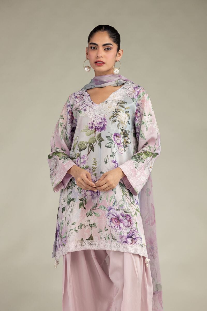 Embroidered | Chiffon | Floral Chiffon Dupatta | USD 30.00