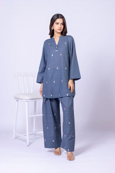 Embroidered | Textured Cotton | Pants | USD 6.00