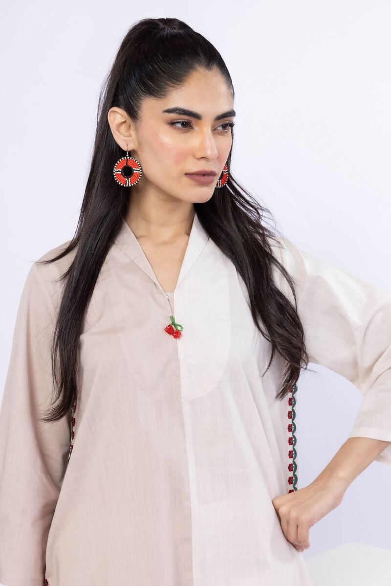 Embroidered | Crosshatch Poplin | Kurta | USD 15.00
