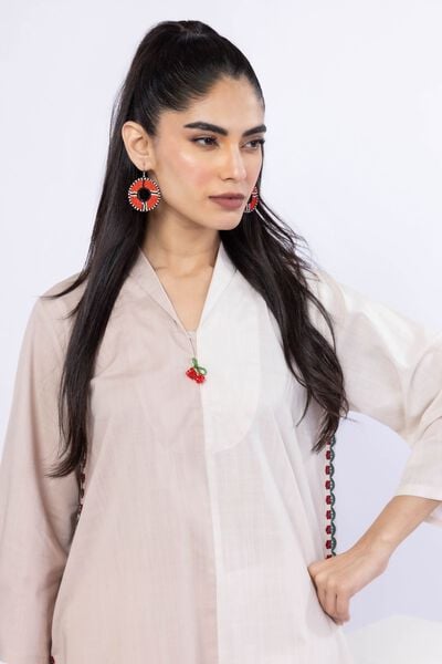 Embroidered | Crosshatch Poplin | Kurta | USD 30.00