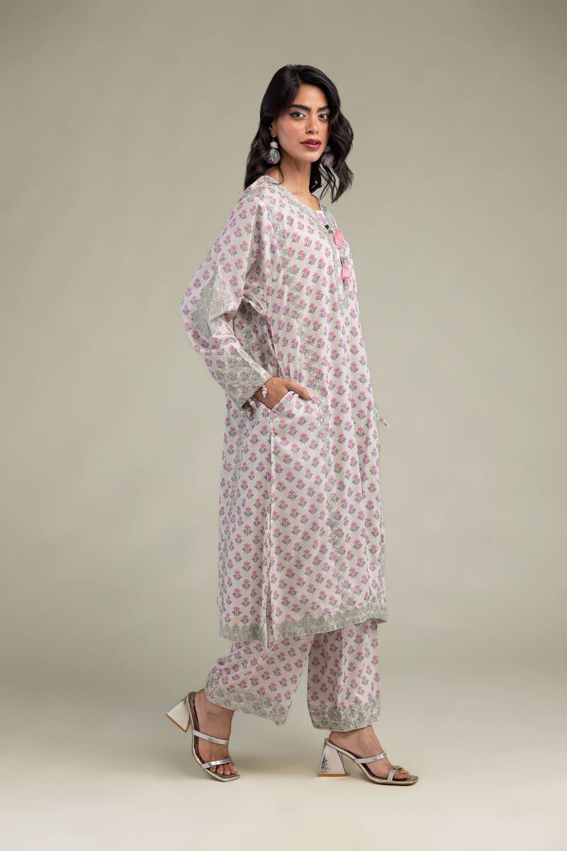 Embroidered | Raw Silk | Pants | USD 35.00