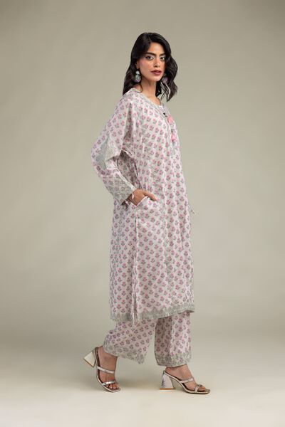 Embroidered | Raw Silk | Pants | USD 35.00