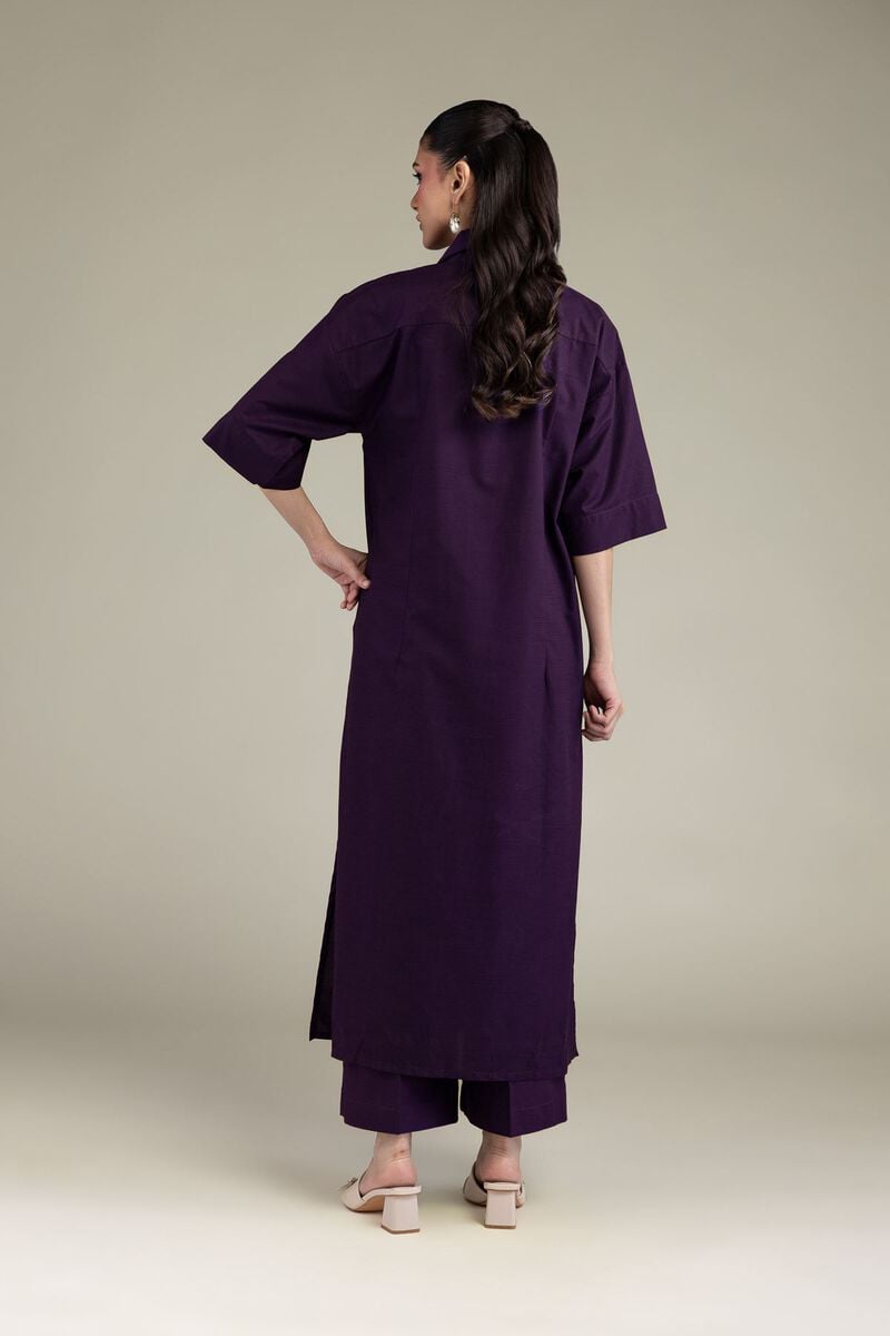Dyed | Textured Cotton Viscose | Textured Cotton Kurta | USD 35.00