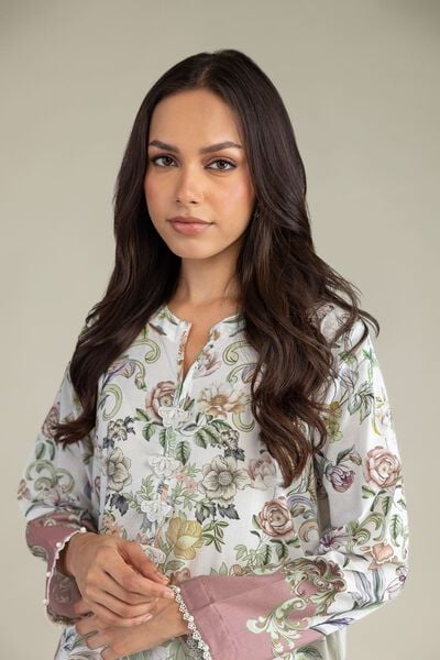 Printed | Cambric | Floral Longline Kurta | USD 35.00